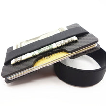 Load image into Gallery viewer, Carbon Fiber Credit Card Holder Slim RFID Blocking Band Wallets
