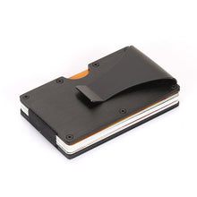 Load image into Gallery viewer, Minimalist Slim Wallet RFID Blocking Credit Cards Holder Metallic