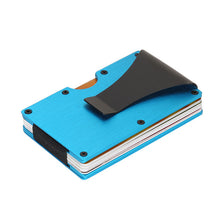 Load image into Gallery viewer, Minimalist Slim Wallet RFID Blocking Credit Cards Holder Metallic