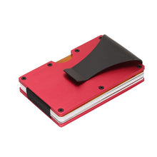 Load image into Gallery viewer, Minimalist Slim Wallet RFID Blocking Credit Cards Holder Metallic