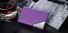 Load image into Gallery viewer, Steel Women Bank Credit Card Holder Travel Lady Protection RFID Wallet Polyurethane
