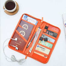 Load image into Gallery viewer, Casual Function Passport Holder Solid Travel Accessories Passport Polyester