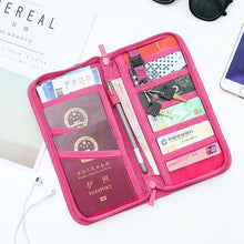 Load image into Gallery viewer, Casual Function Passport Holder Solid Travel Accessories Passport Polyester
