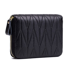 Load image into Gallery viewer, New Arrival Women Genuine Leather RFID Zipper Credit Card Holder