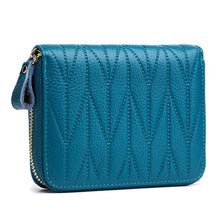 Load image into Gallery viewer, New Arrival Women Genuine Leather RFID Zipper Credit Card Holder
