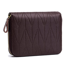 Load image into Gallery viewer, New Arrival Women Genuine Leather RFID Zipper Credit Card Holder