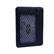 Load image into Gallery viewer, 2018 New Fashion Polyurethane Leather Carbon Fiber Wallet Mini Slim Wallets