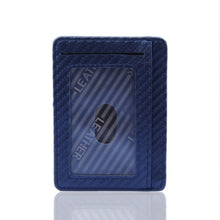 Load image into Gallery viewer, 2018 New Fashion Polyurethane Leather Carbon Fiber Wallet Mini Slim Wallets