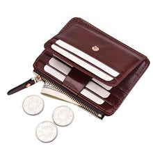 Load image into Gallery viewer, Fashion Men Genuine Leather Function Card Case Bag Rfid Business Holder