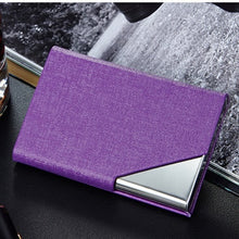 Load image into Gallery viewer, Fashion Business ID Credit Card Holder Function Women Men Polyurethane