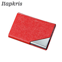 Load image into Gallery viewer, Steel Women Bank Credit Card Holder Travel Lady Protection RFID Wallet Polyurethane