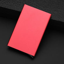 Load image into Gallery viewer, New Automatic Silde Aluminum ID Cash Card Holder Men Business RFID Metallic