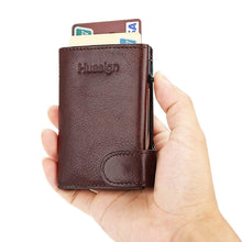 Load image into Gallery viewer, Men Women RFID Card Case Minimalist Genuine Leather