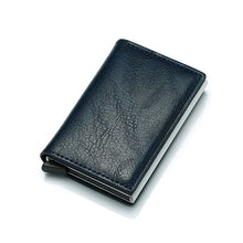 Load image into Gallery viewer, Men Aluminum Wallet With Back Pocket ID Card Holder RFID Blocking Polyurethane