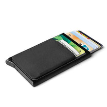 Load image into Gallery viewer, Slim Men Aluminum Wallet With Back Pouch ID Card Holder RFID Metallic