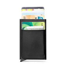 Load image into Gallery viewer, Slim Men Aluminum Wallet With Back Pouch ID Card Holder RFID Metallic