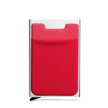 Load image into Gallery viewer, Slim Men Aluminum Wallet With Back Pouch ID Card Holder RFID Metallic