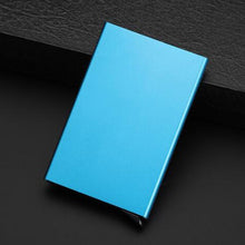 Load image into Gallery viewer, New Automatic Silde Aluminum ID Cash Card Holder Men Business RFID Metallic