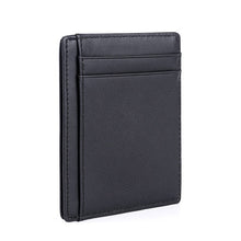 Load image into Gallery viewer, Minimalist Id Credit Card Holder Men Genuine Leather Slim RFID