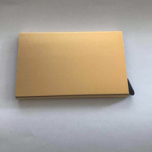 Load image into Gallery viewer, New Automatic Silde Aluminum ID Cash Card Holder Men Business RFID Metallic