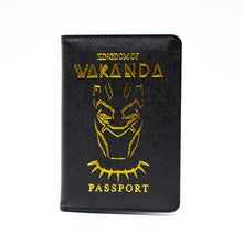 Load image into Gallery viewer, DIKEDAKU Wakanda Passport Cover Unisex Rfid High Quality Polyurethane