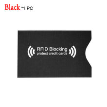 Load image into Gallery viewer, 1/5/10Pcs 2018 Safety Anti Thief RFID Aluminium Blocking Card Holder Bank Card PVC