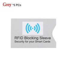 Load image into Gallery viewer, 1/5/10Pcs 2018 Safety Anti Thief RFID Aluminium Blocking Card Holder Bank Card PVC