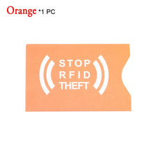 Load image into Gallery viewer, 1/5/10Pcs 2018 Safety Anti Thief RFID Aluminium Blocking Card Holder Bank Card PVC