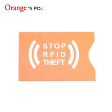 Load image into Gallery viewer, 1/5/10Pcs 2018 Safety Anti Thief RFID Aluminium Blocking Card Holder Bank Card PVC