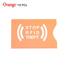 Load image into Gallery viewer, 1/5/10Pcs 2018 Safety Anti Thief RFID Aluminium Blocking Card Holder Bank Card PVC