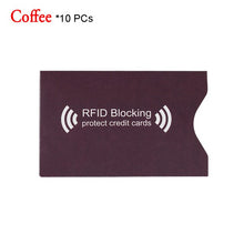 Load image into Gallery viewer, 1/5/10Pcs 2018 Safety Anti Thief RFID Aluminium Blocking Card Holder Bank Card PVC