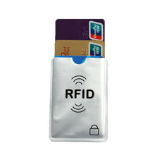 Load image into Gallery viewer, Anti Rfid Credit Cards Case Card holder Blocking Reader Lock Metallic