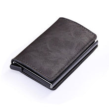 Load image into Gallery viewer, RFID Blocking Vintage Credit Card Holder Men Aluminum Polyurethane