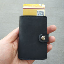 Load image into Gallery viewer, RFID Blocking Vintage Credit Card Holder Men Aluminum Polyurethane