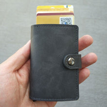 Load image into Gallery viewer, RFID Blocking Vintage Credit Card Holder Men Aluminum Polyurethane