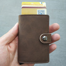 Load image into Gallery viewer, RFID Blocking Vintage Credit Card Holder Men Aluminum Polyurethane