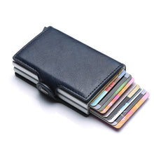Load image into Gallery viewer, 2019 New Double Layers Anti RFID Men leather Credit Card Holder Polyurethane