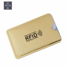 Load image into Gallery viewer, Multicolor Laser Aluminium Anti Rfid Wallet Blocking Reader Lock Bank Card Metallic