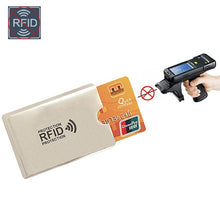 Load image into Gallery viewer, Multicolor Laser Aluminium Anti Rfid Wallet Blocking Reader Lock Bank Card Metallic