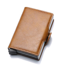 Load image into Gallery viewer, Fashion Metal Card Holder RFID Aluminium Alloy Credit Card Holder Polyurethane