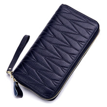 Load image into Gallery viewer, Brand New Women Leather Long Zipper Card Holder Wallets Genuine Leather