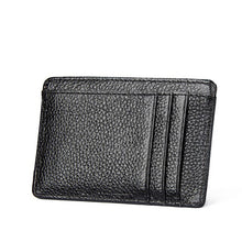 Load image into Gallery viewer, Genuine Leather RFID Blocking Slim &amp; Thin 6 Card Slots RFID