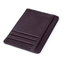Load image into Gallery viewer, Genuine Leather RFID Blocking Slim &amp; Thin 6 Card Slots RFID