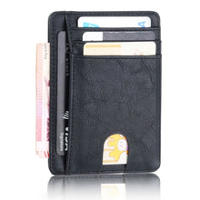 Load image into Gallery viewer, THINKTHENDO Slim RFID Blocking Leather Wallet Credit Polyurethane