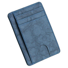 Load image into Gallery viewer, THINKTHENDO Slim RFID Blocking Leather Wallet Credit Polyurethane