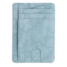Load image into Gallery viewer, THINKTHENDO Slim RFID Blocking Leather Wallet Credit Polyurethane