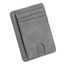 Load image into Gallery viewer, THINKTHENDO Slim RFID Blocking Leather Wallet Credit Polyurethane