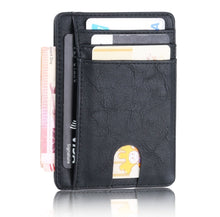 Load image into Gallery viewer, TRASSORY Men Women Small Bank Travel Leather Business Card Case Polyurethane