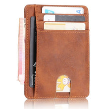 Load image into Gallery viewer, TRASSORY Men Women Small Bank Travel Leather Business Card Case Polyurethane