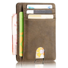 Load image into Gallery viewer, TRASSORY Men Women Small Bank Travel Leather Business Card Case Polyurethane